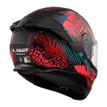Capacete LS2 FF808 Stream 2 Jungle - Preto Fosco Rosa