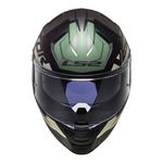 Capacete LS2 FF811 Vector 2 Absolute - Preto Prata Titanium Verde