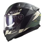 Capacete LS2 FF811 Vector 2 Absolute - Preto Prata Titanium Verde