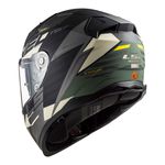 Capacete LS2 FF811 Vector 2 Absolute - Preto Prata Titanium Verde