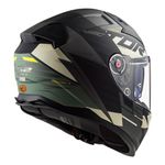 Capacete LS2 FF811 Vector 2 Absolute - Preto Prata Titanium Verde