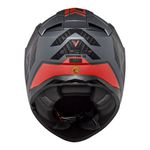 Capacete LS2 FF811 Vector 2 Splitter - Titanium Vermelho