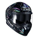 Capacete LS2 FF811 Vector 2 Tropical - Preto Branco