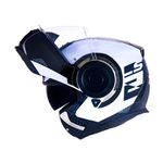 Capacete LS2 Articulado FF902 Scope Arch - Branco/Titanium