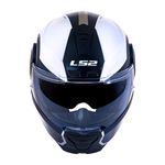 Capacete LS2 Articulado FF902 Scope Arch - Branco/Titanium