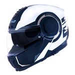 Capacete LS2 Articulado FF902 Scope Arch - Branco/Titanium