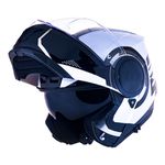 Capacete LS2 Articulado FF902 Scope Arch - Branco/Titanium