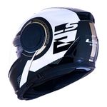 Capacete LS2 Articulado FF902 Scope Arch - Branco/Titanium