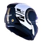 Capacete LS2 Articulado FF902 Scope Arch - Branco/Titanium