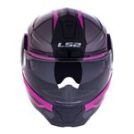 Capacete LS2 Articulado FF902 Scope Mask - Preto/Rosa 