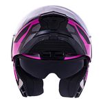 Capacete LS2 Articulado FF902 Scope Mask - Preto/Rosa 