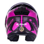 Capacete LS2 Articulado FF902 Scope Mask - Preto/Rosa 