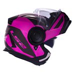 Capacete LS2 Articulado FF902 Scope Mask - Preto/Rosa 