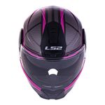Capacete LS2 Articulado FF902 Scope Mask - Preto/Rosa 