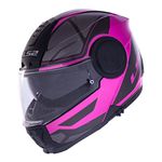 Capacete LS2 Articulado FF902 Scope Mask - Preto/Rosa 