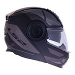Capacete LS2 Articulado FF902 Scope Mask - Preto Titanium