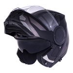 Capacete LS2 Articulado FF902 Scope Mask - Preto Titanium