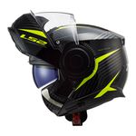 Capacete LS2 Articulado FF902 Scope Skid - Preto/Amarelo