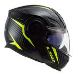 Capacete LS2 Articulado FF902 Scope Skid - Preto/Amarelo