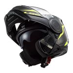 Capacete LS2 Articulado FF902 Scope Skid - Preto/Amarelo