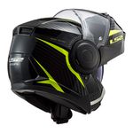 Capacete LS2 Articulado FF902 Scope Skid - Preto/Amarelo