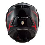 Capacete LS2 Articulado FF902 Scope Skid - Preto Vermelho