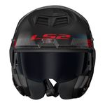 Capacete Ls2 FF906 Advant Bend - Preto Vermelho