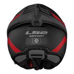 Capacete Ls2 FF906 Advant Bend - Preto Vermelho