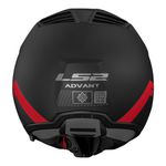 Capacete Ls2 FF906 Advant Bend - Preto Vermelho