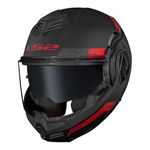 Capacete Ls2 FF906 Advant Bend - Preto Vermelho