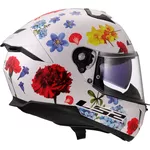Capacete Ls2 Ff808 Stream II Flowers - Branco