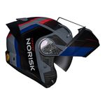 Capacete Norisk Force 2 Articulado Kore - Preto Azul (Viseira Solar)