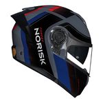 Capacete Norisk Force 2 Articulado Kore - Preto Azul (Viseira Solar)