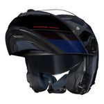 Capacete Norisk Force 2 Articulado Kore - Preto Azul (Viseira Solar)