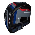 Capacete Norisk Force 2 Articulado Kore - Preto Azul (Viseira Solar)