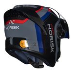 Capacete Norisk Force 2 Articulado Kore - Preto Azul (Viseira Solar)