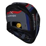 Capacete Norisk Force 2 Articulado Kore - Preto Azul (Viseira Solar)