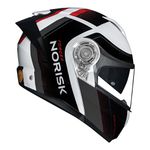 Capacete Norisk Force 2 Articulado Kore - Branco Cinza (Viseira Solar)