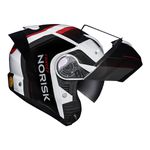 Capacete Norisk Force 2 Articulado Kore - Branco Cinza (Viseira Solar)