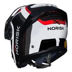 Capacete Norisk Force 2 Articulado Kore - Branco Cinza (Viseira Solar)