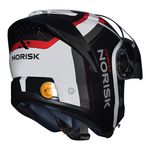 Capacete Norisk Force 2 Articulado Kore - Branco Cinza (Viseira Solar)