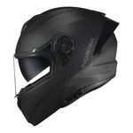 Capacete Norisk Force 2 Articulado Monocolor - Preto Fosco (Viseira Solar)