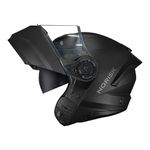 Capacete Norisk Force 2 Articulado Monocolor - Preto Fosco (Viseira Solar)