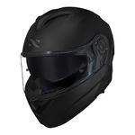 Capacete Norisk Force 2 Articulado Monocolor - Preto Fosco (Viseira Solar)