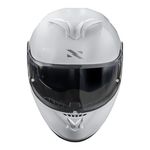 Capacete Norisk Force 2 Articulado Monocolor - Branco (Viseira Solar)