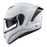 Capacete Norisk Force 2 Articulado Monocolor - Branco (Viseira Solar)