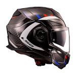 Capacete LS2 FF901 Advant X Carbon - Branco Azul Vermelho