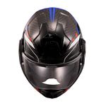 Capacete LS2 FF901 Advant X Carbon - Branco Azul Vermelho