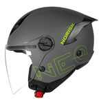 Capacete Norisk Neo (Aberto) - Monocolor Cinza Fosco