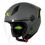 Capacete Norisk Neo (Aberto) - Monocolor Cinza Fosco